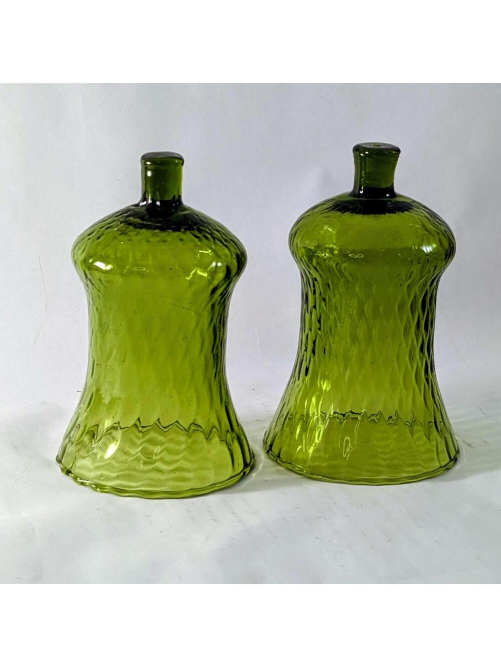 Homco Green Honeycomb Diamond Pattern Votive Cups